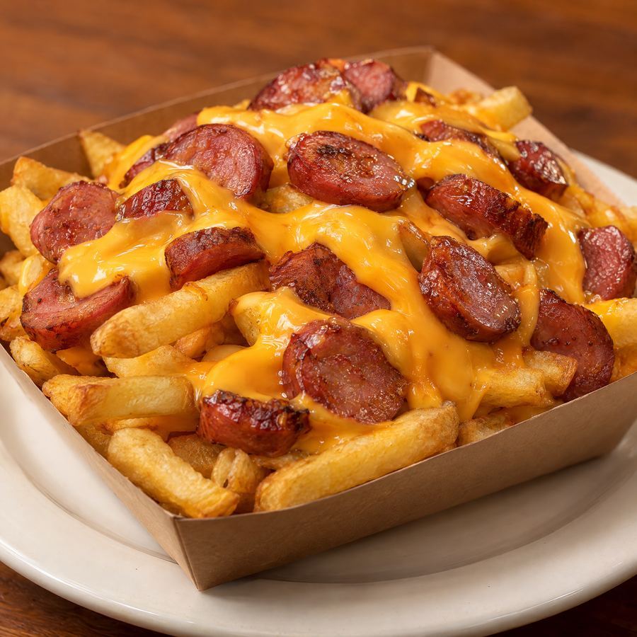 Batata Frita Calabresa e Cheddar