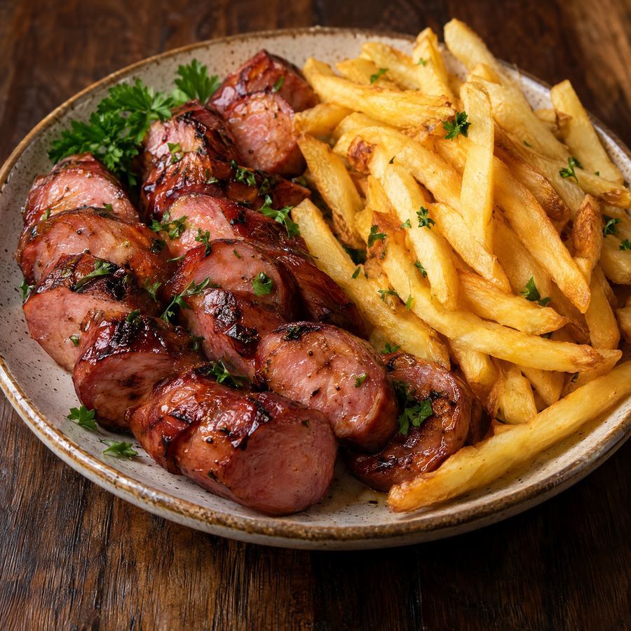 Calabresa e Fritas